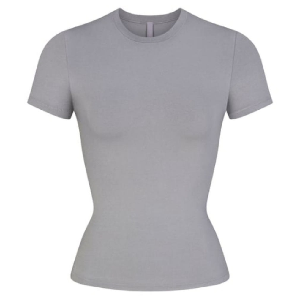 SKIMS - COTTON JERSEY T-SHIRT (PACIFIC)